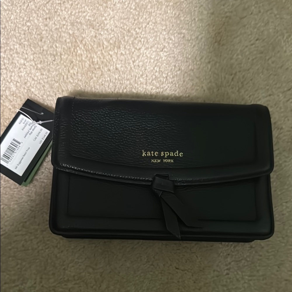 Kate Spade Black Leather Crossbody Bag